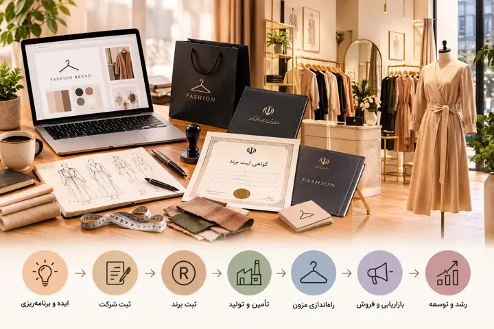 مراحل تاسیس و ثبت برند پوشاک، راه اندازی مزون